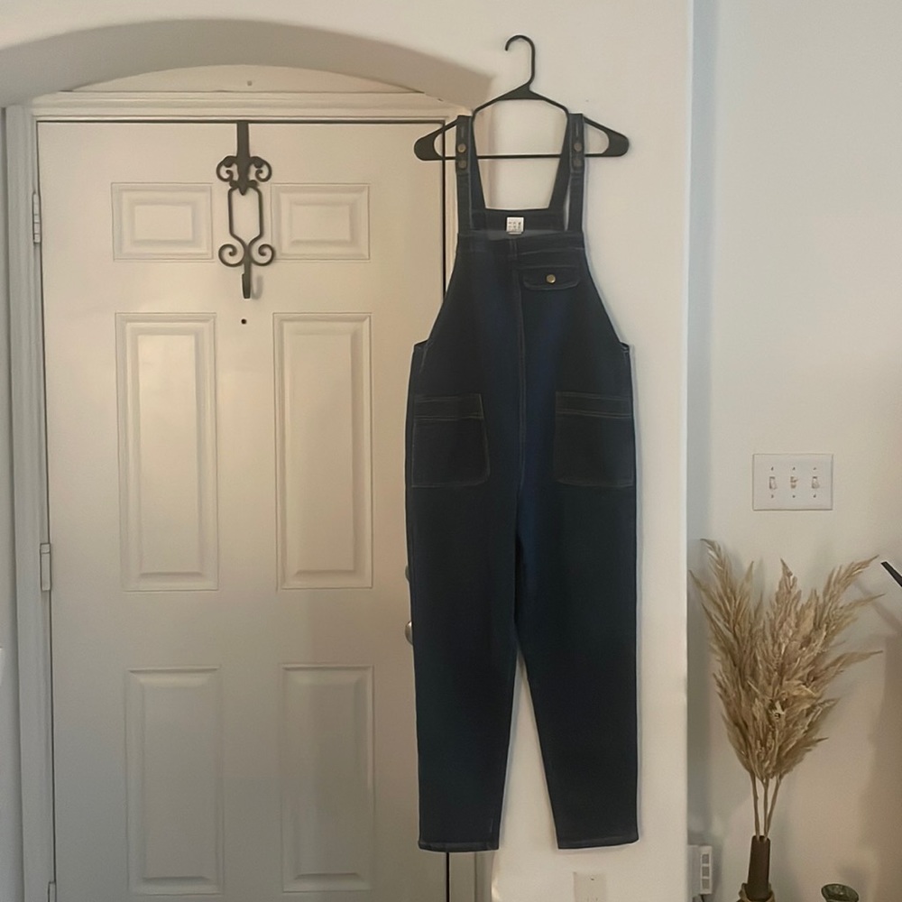Cute Blue Denim Overalls Size M